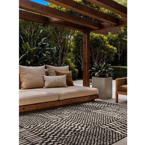 Ted Baker Črna/kremno bela notranja in zunanja preproga 160x230 cm Haringey Barkham &amp;ndash; Slike