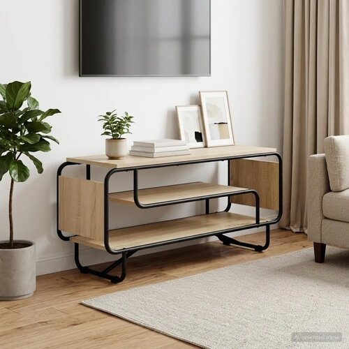  TV stalak 98 x 36 x 45 cm Hrast sonoma Konstruirano drvo - Hrast sonoma 98 x 36 x 45 cm Cijene