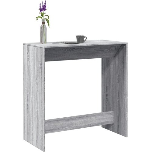 vidaXL Barska miza siva sonoma 102x50x103,5 cm inženirski les Cene