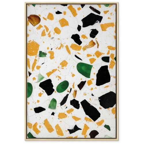  Slika - Terrazzo (1 Part) Vertical 40x60 U prirodnom drvenom okviru Slike