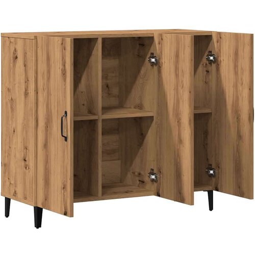 VidaXL Komoda boja hrasta artisana 90 x 34 x 80 cm konstruirano drvo Slike
