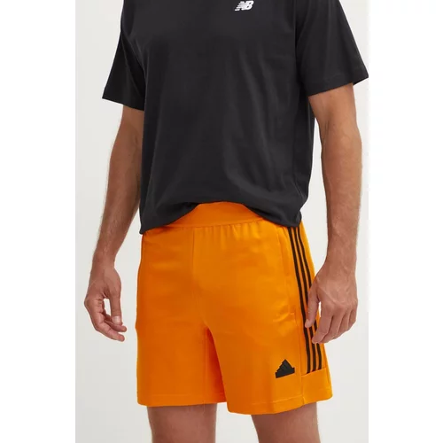 Adidas Kratke hlače Tiro moške, oranžna barva, IY4491