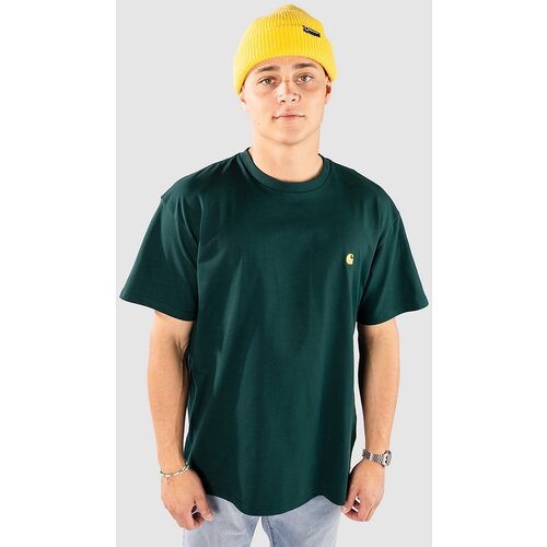 Carhartt WIP Chase T-shirt dark fir / gold Slike
