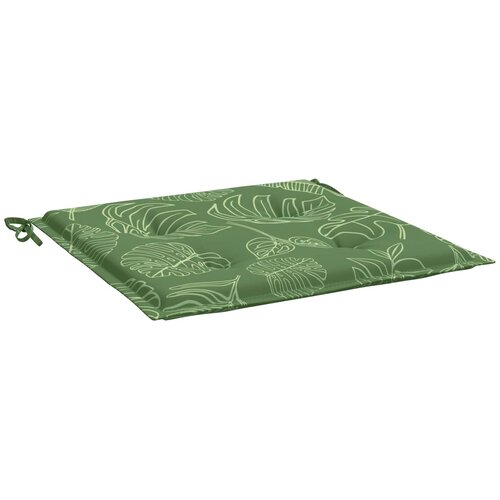  Jastučići za stolice 4 pcs Zelena i bijela 50 x 50 x 4 cm Slike