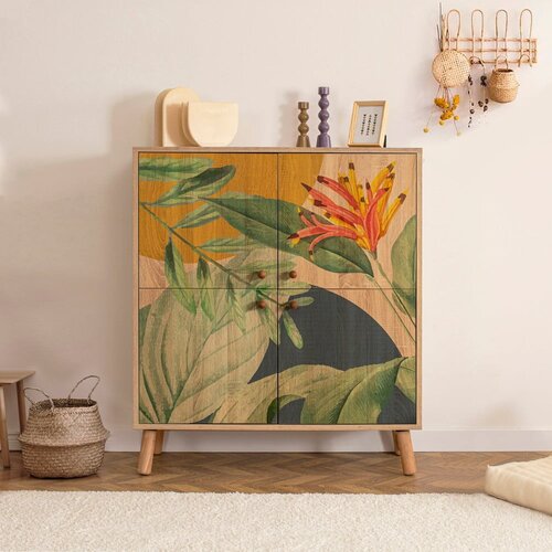 Kalune Design komoda Multil&amp;uuml;x saka 95x111x36cm &amp;scaron;arena Slike