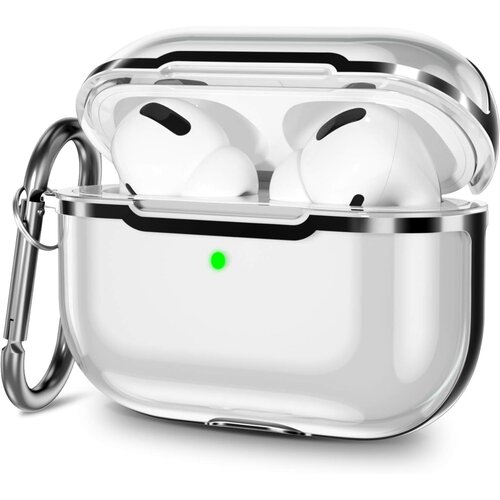 Venisymlis Prozoren etui za AirPods Pro iz TPU z obeskom za ključe, ovitek za Apple, odporen na udarce, (22102161) Cene