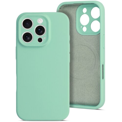 Onasi Mat Liquid silikonski ovitek z MagSafe za iPhone 16 Pro Max - mint Cene