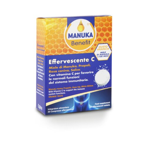 Optima Naturals manuka benefit šumeče tablete c Cene
