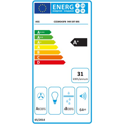 Aeg indukciona ploča sa aspiratorom CCE84543FB Slike