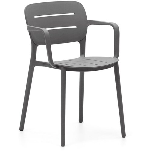 Kave Home Siva plastična vrtna stolica Morella &amp;ndash; Slike