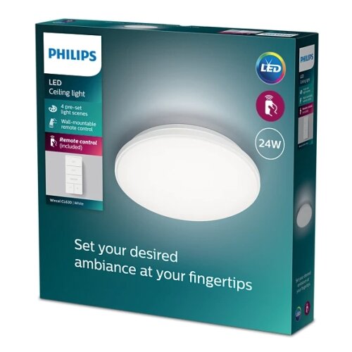 Philips LED prigu&amp;scaron;iva plafonsko svetlo WINCEL LED/24W/230V 2700-6500K + daljinski upravljač Slike