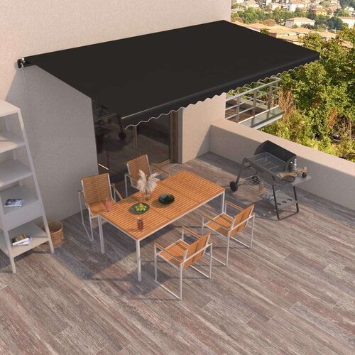  Tenda na ručno uvlačenje 600 x 350 cm antracit Cijene