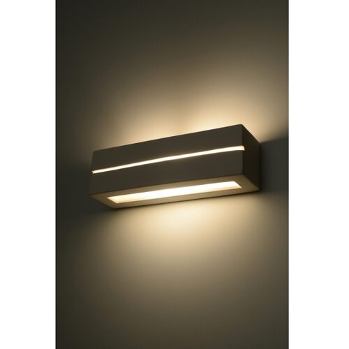 Sollux SL.0231 - zidno svetlo vega line 1xE27/60W/230V bela Slike