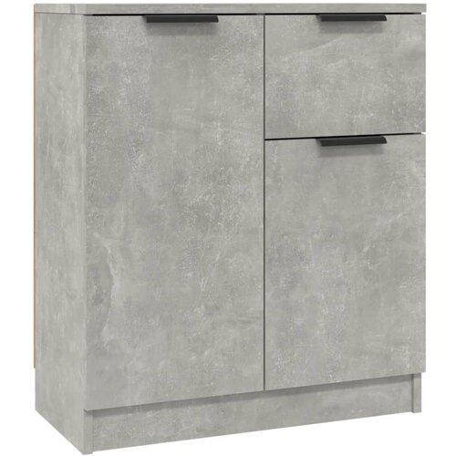  Komoda 2 kom siva boja betona 60x30x70 cm od konstruiranog drva Slike
