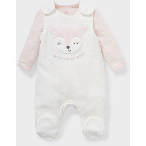 CA pidžama za bebe, Set od 2, Dug rukav i bez rukava, Belo-Roze Cene