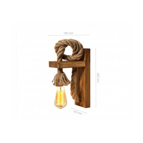 Opviq Zidna lampa SPOON, smeđe/ zlatno, 100% drvo, ručni rad, 18 x 30 x 10 cm, E27 40 W, KN14 Cijene