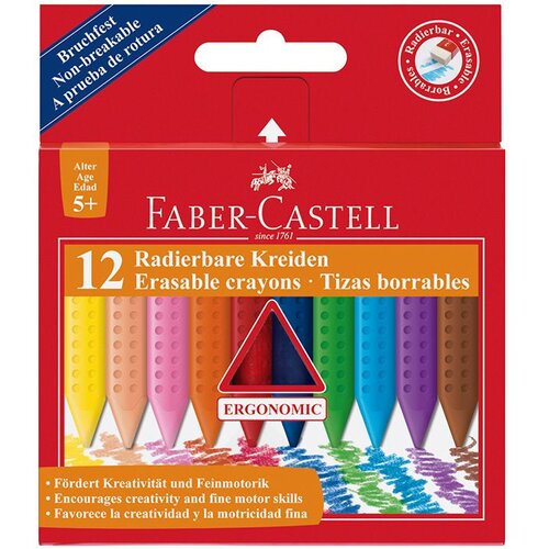 Faber-Castell Masne krede na brisanje set od 12 kom - Cene