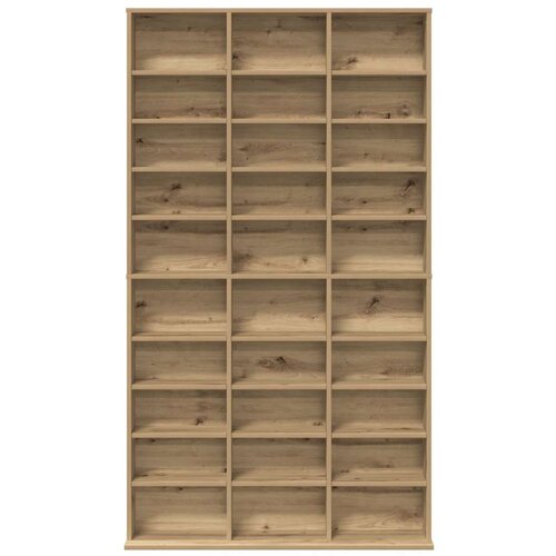 vidaXL cd vitrina u umjetničkom hrastu - 101x23x177.5 cm napravljen od inženjerskog drva Cijene