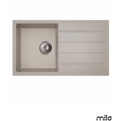 Milo Granitna sudopera Metro 76x44cm Pure sand &oslash;90 Cene