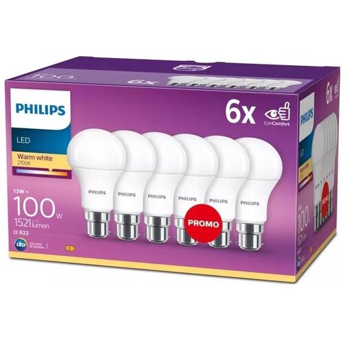  komplet 6x led sijalica philips A60 B22/13W/230V 2700K Cene