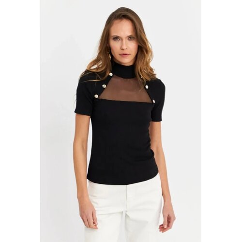 Cool & Sexy Ženska bluza Tf56, Crna Cene