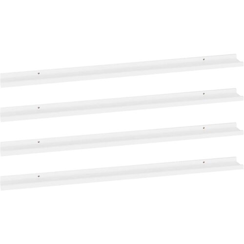 Maison Chic 4 kosi Stenske Police - Viseče police bele 115x9x3 cm, (21793706) Slike