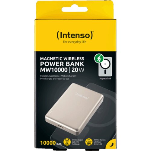 Intenso Prijenosni punjač, MagSafe, 10000mAh, bežični &ndash; POWERBANK MW10000 Champagne Cijene