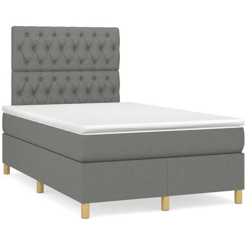  box spring s madracem tamnosivi 120 x 190 cm tkanina Cene