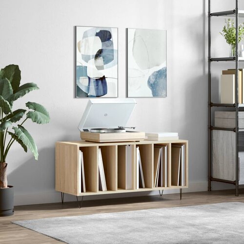 vidaXL Ormarić za ploče boja hrasta 100x38x48 cm od konstruiranog drva Cijene
