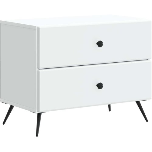  Noćni ormar Bijela 62 x 34,5 x 47,5 cm Konstruirano drvo Slike