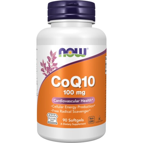 Now Foods CoQ10 100 mg - podrška za energiju i zdravlje srca 90 kapsula Cene
