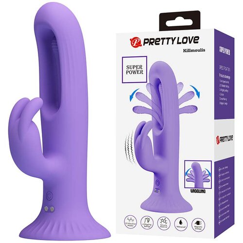  Multifunkcionalni vibro dildo Killmoulis 500064, 17.5cm, Ljubičasti Slike