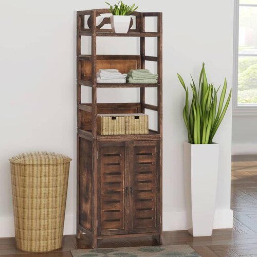 vidaXL Vitrina temno rjava 46x24x140 cm trden les pavlovnije Cene