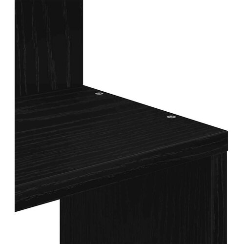 VidaXL Zidne kutne police crne 32x32x127,5 cm od iverice Slike