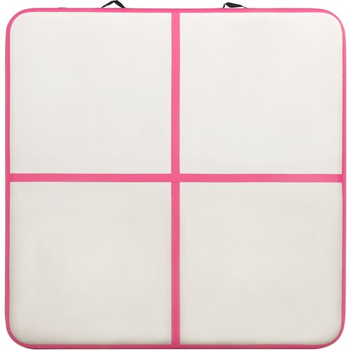  Strunjača na napuhavanje s crpkom 200 x 200 x 15 cm PVC roza Slike
