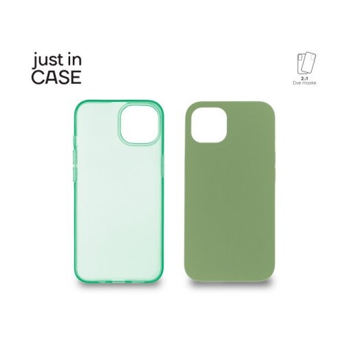 Just In Case 2u1 Extra case MIX paket ZELENI za iPhone 13 ( MIX104GN ) Cene