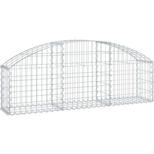  Gabionska ko&amp;scaron;ara s lukom 150x30x40/60 cm pocinčano željezo Slike