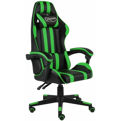  Igraća stolica od umjetne kože crno-zelena