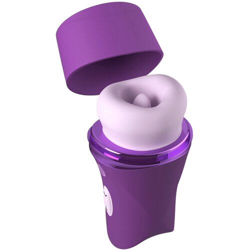 FANTASY FOR HER Lush Kiss Plush - sesalni in jezični vibrator za klitoris (vijoličen) Slike