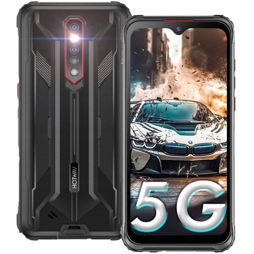Hotwav Cyber 7 5G 8/128GB,črna pametni robustni telefon Android 11，8280mAh 48MP+32MP+20MP nočni vid, (21591242) Cene
