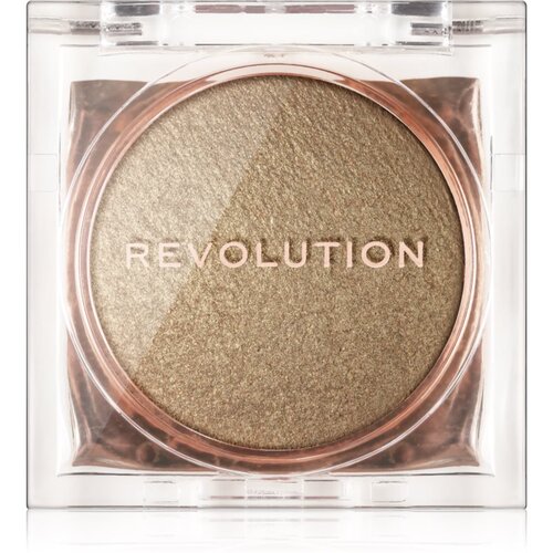 Makeup Revolution Beam Bright kompaktni pudrasti osvetljevalec odtenek Golden Gal 2,45 g Cene