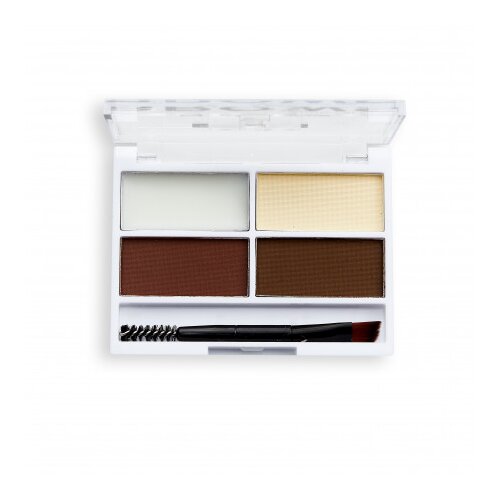Relove by Revolution paleta za obrvi - Colour Cult Brow Palette - Dark Cene