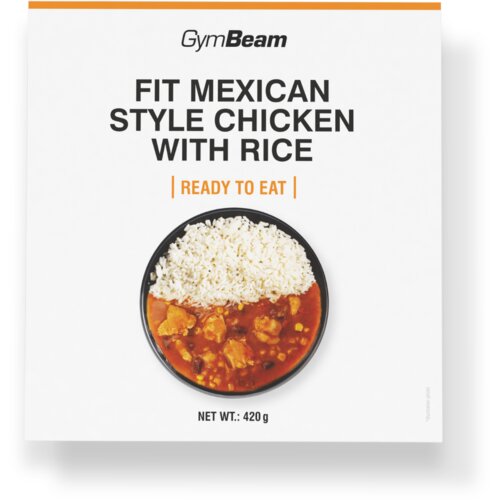 GymBeam FIT Ready to eat piletina sa pirinčem na meksički način 420 g Slike