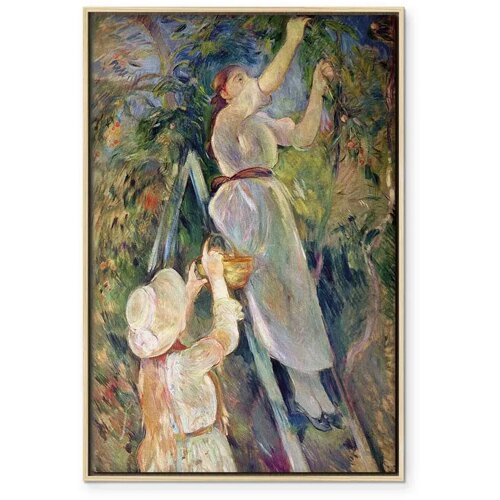  Slika - Berthe Morisot &amp;ndash; The Cherry Picker 80x120 U prirodnom drvenom okviru Slike