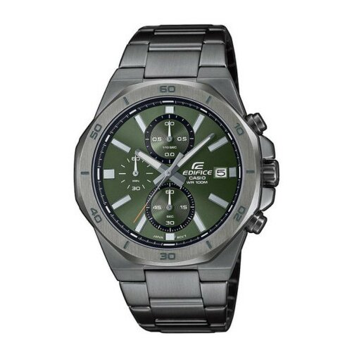 Casio Muški edifice zeleni sivi sportsko elegantni ručni sat sa sivim metalnim kaišem ( efv-640dc-3avuef ) Slike