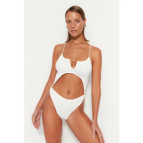 Trendyol Swimsuit - White - Plain