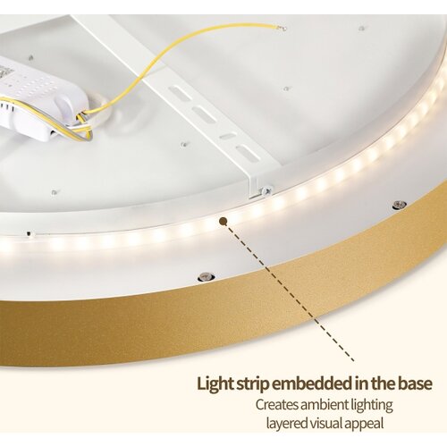  Brilagi - LED prigu&amp;scaron;iva svetiljka GLASS POOL DOUBLE LED/80W/230V 60 cm zlatna + daljinski upravljač Slike