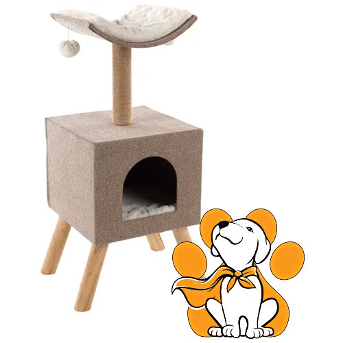 Flamingo penjalica Za Mačke Scandi, Bež, 77x35x32cm Cene