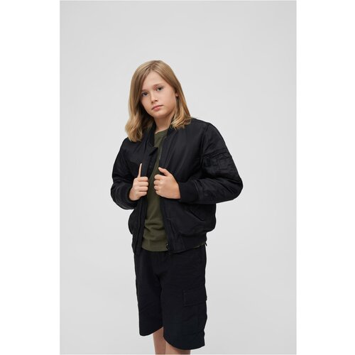 Brandit Children's jacket MA1 black Cene