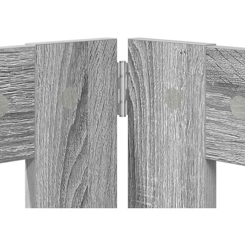  Vrata za pse s postoljem 2 pcs Siva sonoma 100 x 100 cm Slike